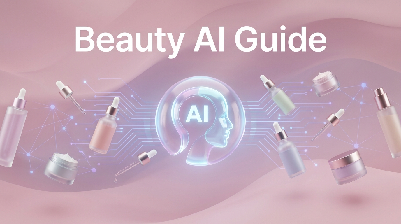 Beauty AI agent workflow showing skin analysis, ingredient matching, and product recommendation stages