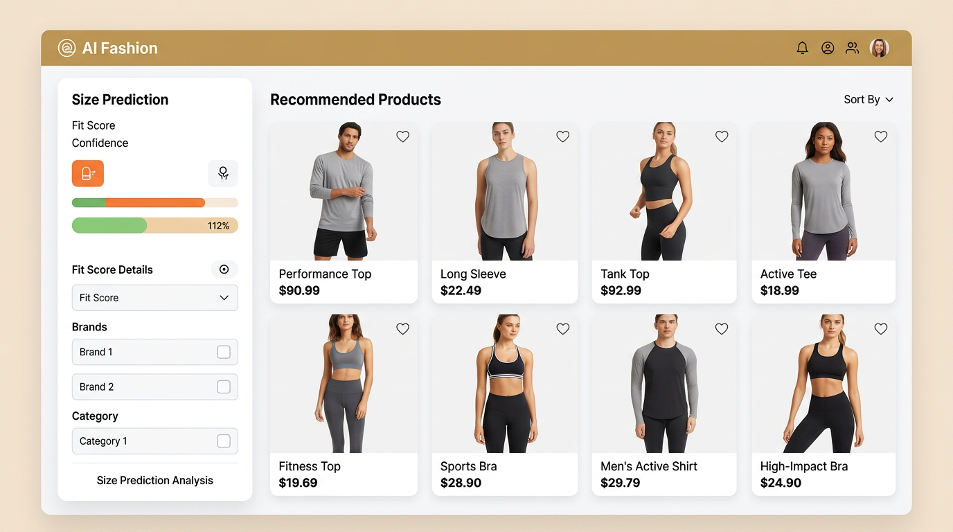 AI shopping assistant reducing fashion returns through fit prediction and style matching