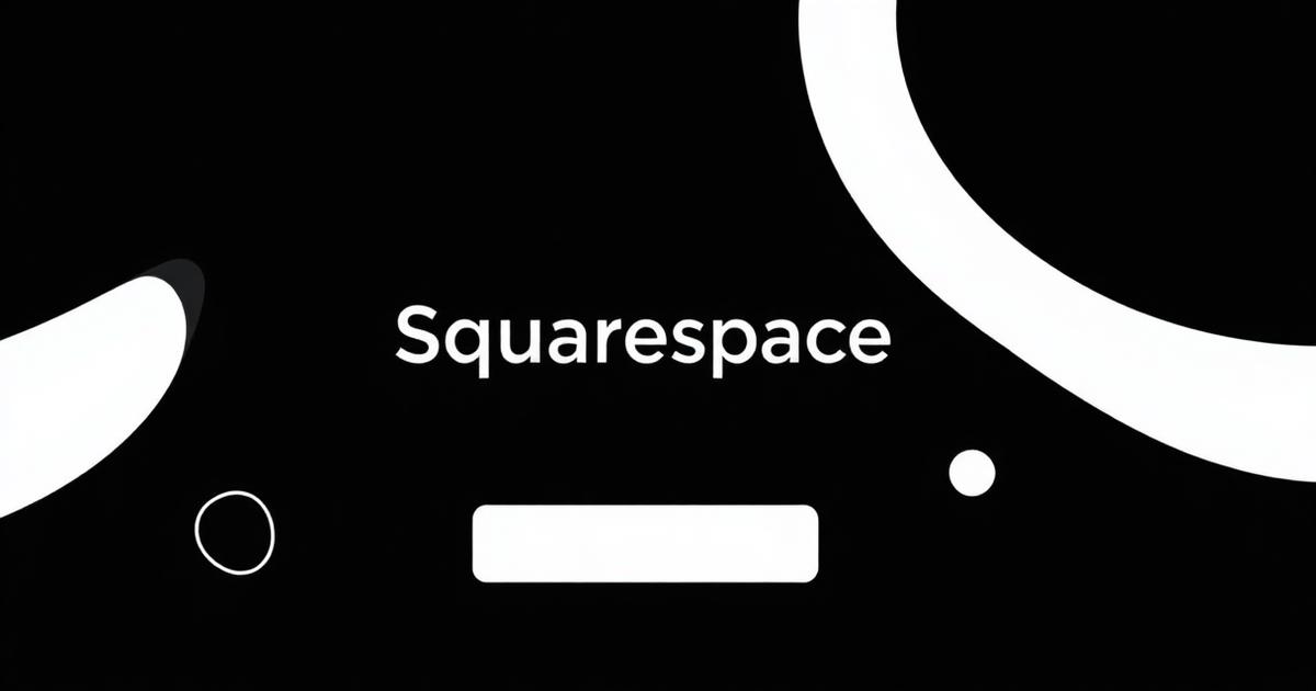 Squarespace platform design showing minimalist ecommerce layout and structured data architecture