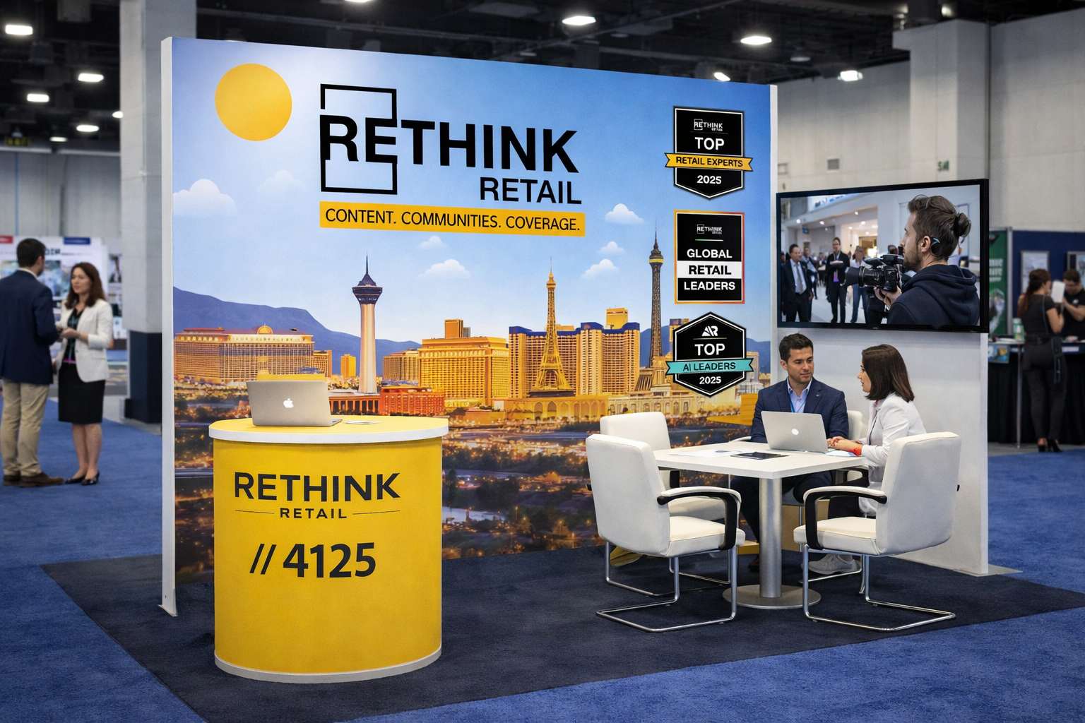 Rezolve booth and partner presence at the Shoptalk 2026 expo floor